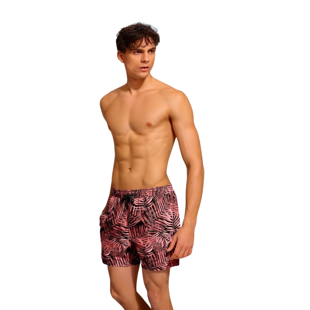 Мужские шорты для плавания розовые с принтом DOREANSE 3813 Kroton
