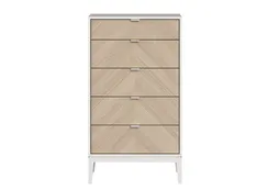 Комод Fjord 5 ящиков (белый)