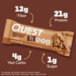 Quest Nutrition, Протеиновый батончик, тесто с шоколадной крошкой, 4 батончика, 60 г (2,12 унции)