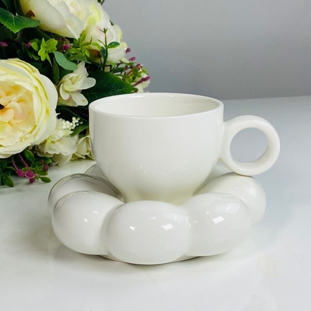 Lenardi 164-060 Чашка 220мл с блюдцем в под.уп.(х24)Фарфор