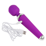 Маленький мощный силиконовый вибратор Female Massage Wand 10 режимов (розовый) (Цвет: розовый)