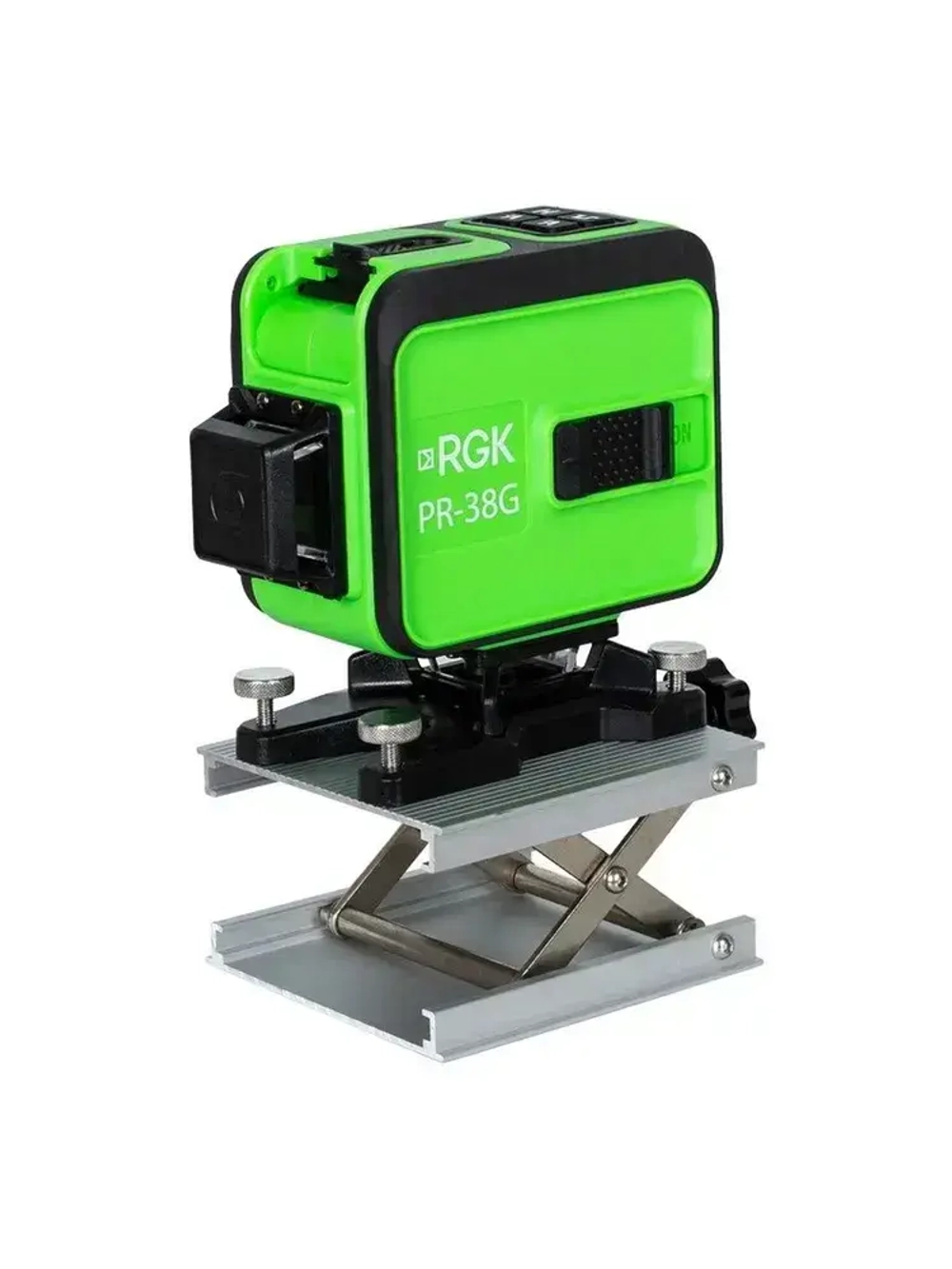 Лазерный уровень RGK PR-38G, 0,2 мм/м / 3х360 / зеленый луч (арт. 776066)