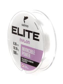 Леска монофильная SALMO Elite Fluoro Coated Nylon, 100 м, 0,35 мм, прозрачная