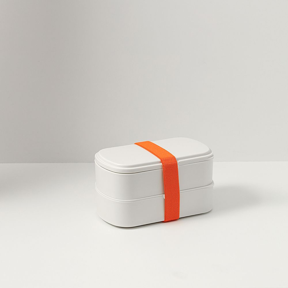 Ланч-бокс с приборами Food Time, 1 л, молочный