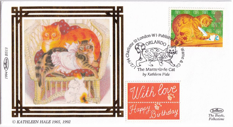 Конверт Первого дня Великобритании от 1 февраля 1994 года с маркой и спецгашением