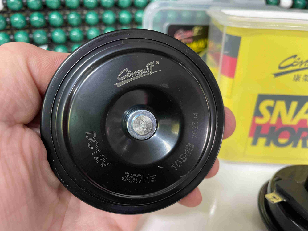 Звуковой (DL153al) сигнал для авто дисковый ,12В / Громкий 105 Дцб. TG (2 шт/. комплект)