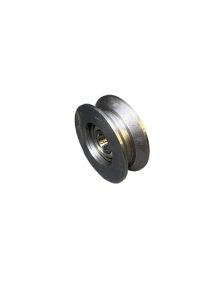 Ролик ф100 с канавкой под уголок с пазом