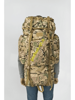 Тактический военный походный каркасный рюкзак 100 л Мультикам