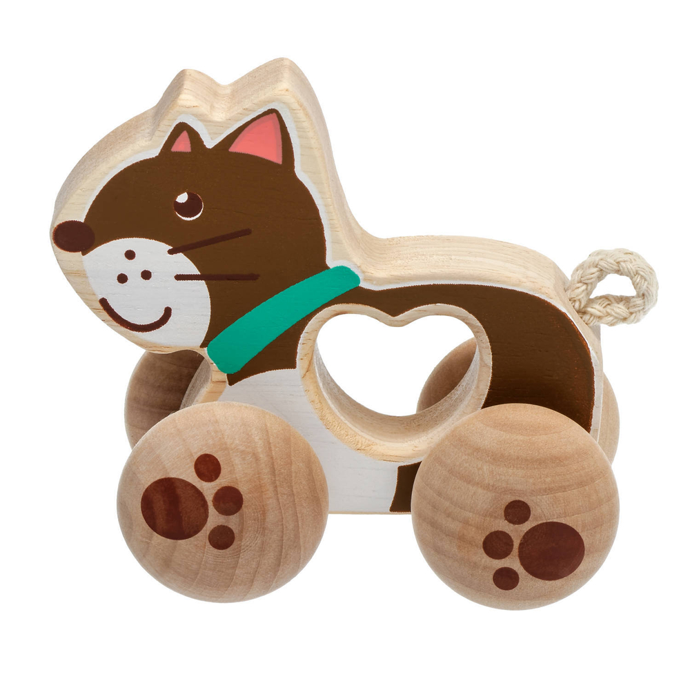 Каталка "Котенок" LUCY&LEO Kitty Trolley Wooden Toy