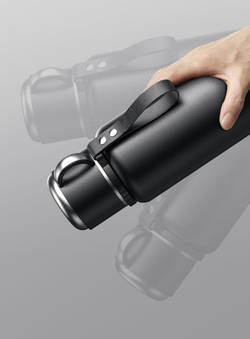 Термос большой емкости из нержавеющей стали с функцией разделения воды и чая