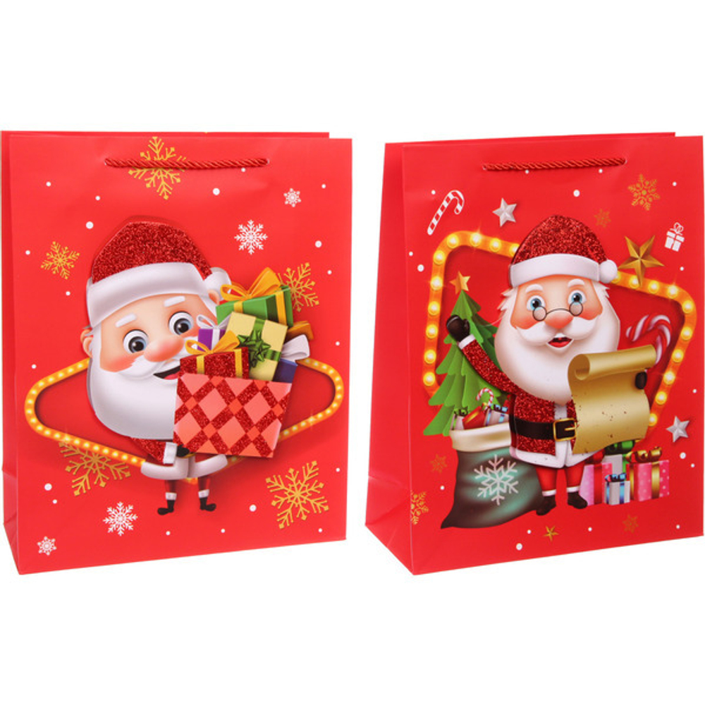 Пакет подарочный «Сказочный Дедушка» 26*32*10 см