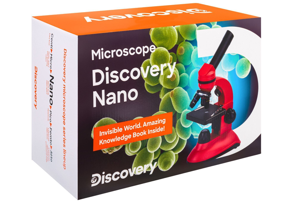 Микроскоп Levenhuk Discovery Nano Gravity с книгой