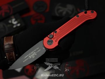 Автоматический нож Microtech LUDT RED 135-1RD с клинком из стали М390, рукоять алюминий