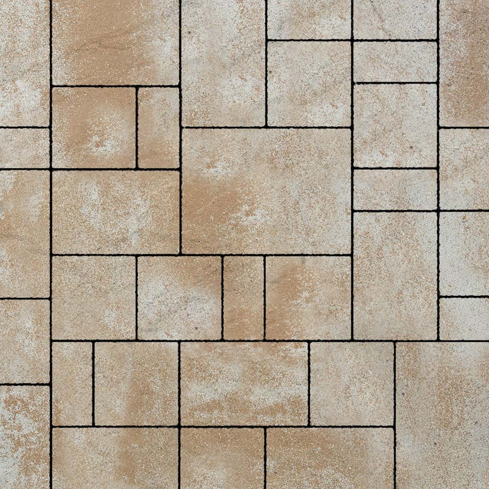 Тротуарная плитка МЮНХЕН - Искусственный камень Степняк, комплект из 4 видов плит