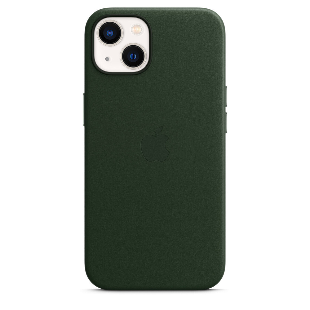Кожаный чехол с поддержкой MagSafe Apple Leather Case для iPhone 13 mini