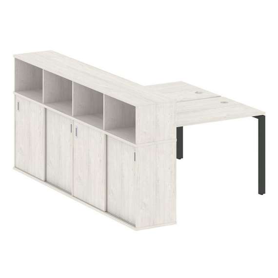 Метал Систем Рабочая станция с шкафом-купе на П-образном м/к БП.РС-СШК-4.2 Т