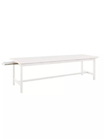 Стол кухонный, 220х90х74, Таула, обеденный, с ящиками, из массива дуба, MAKOSA