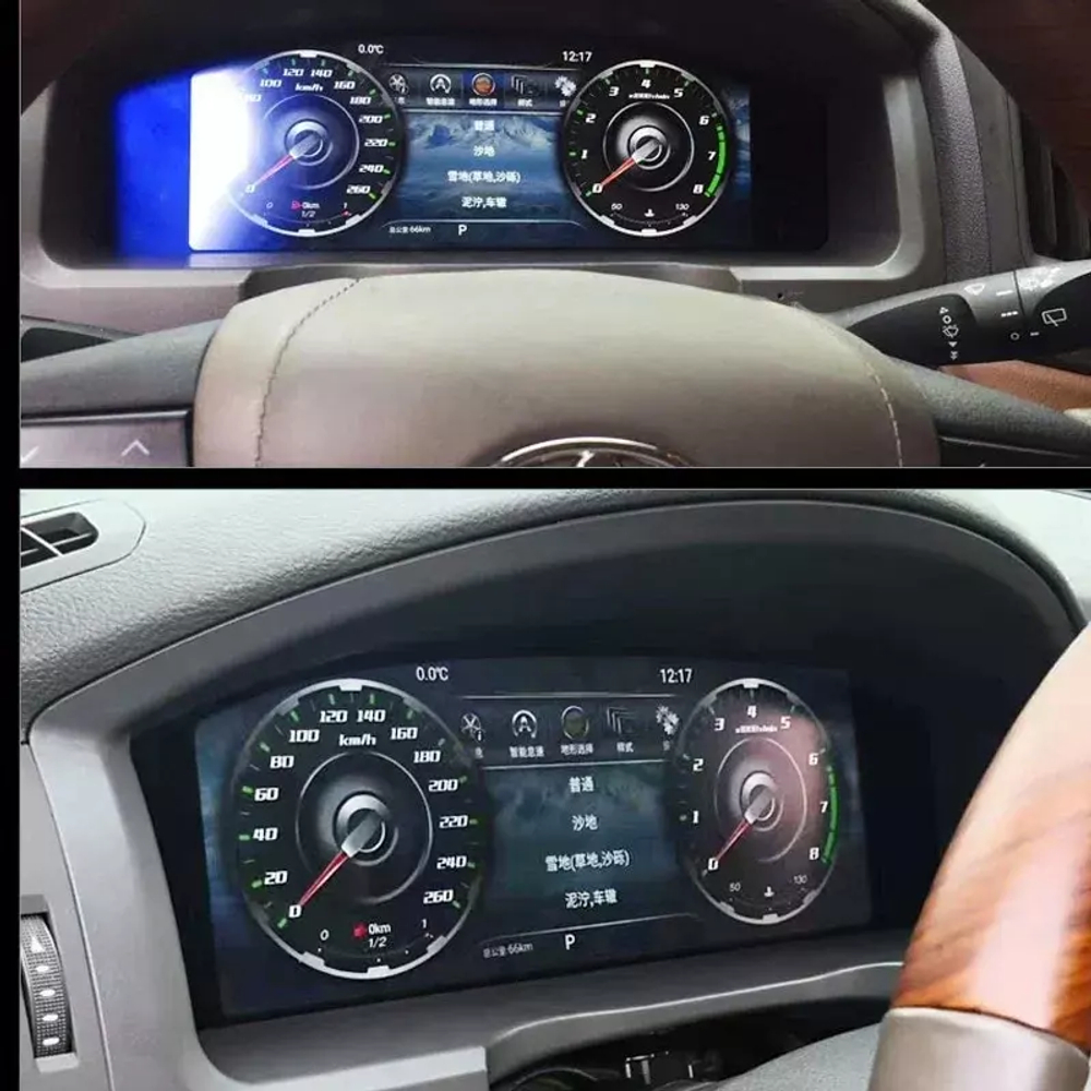 Электронная панель приборов Toyota Land Cruiser 200 2007-2015 - Carmedia NH-LCD-T01 с LCD / ЖК 12.3" экраном QLED