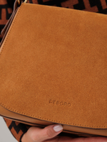 Замшевая сумка Deboro 31026 коричневый лист