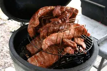 Керамический гриль Big Green Egg L Large (Большой), 46 см, на модульной подставке с тумбой