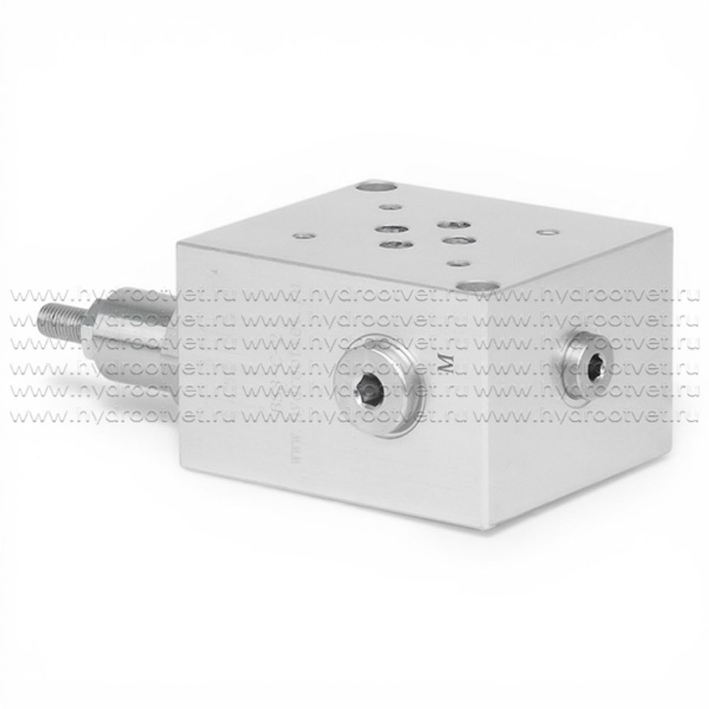 BS3-C2 - Плита монтажная под CETOP03 (DN06) с предохранительным клапаном (20-210 бар, 30 бар/оборот)