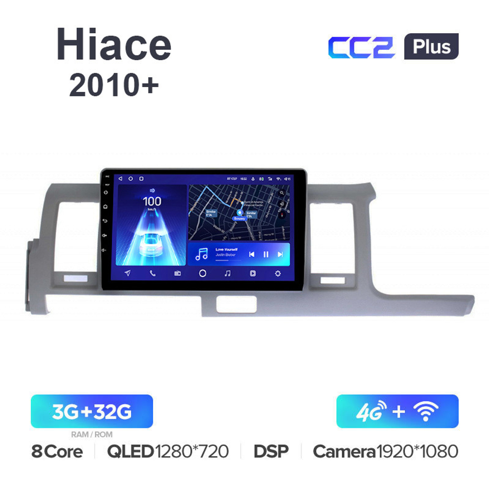 Teyes CC2 Plus 10,2"для Toyota Hiace 2010-2018 (прав)