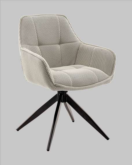 Крутящийся стул Alba бежевый ткань Sonic