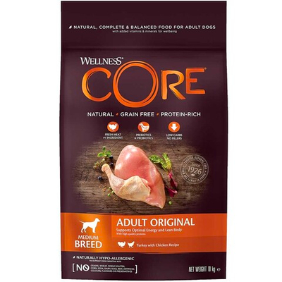 Core (беззерновой) корм для собак средних пород с индейкой (Adult Original Medium Breed)