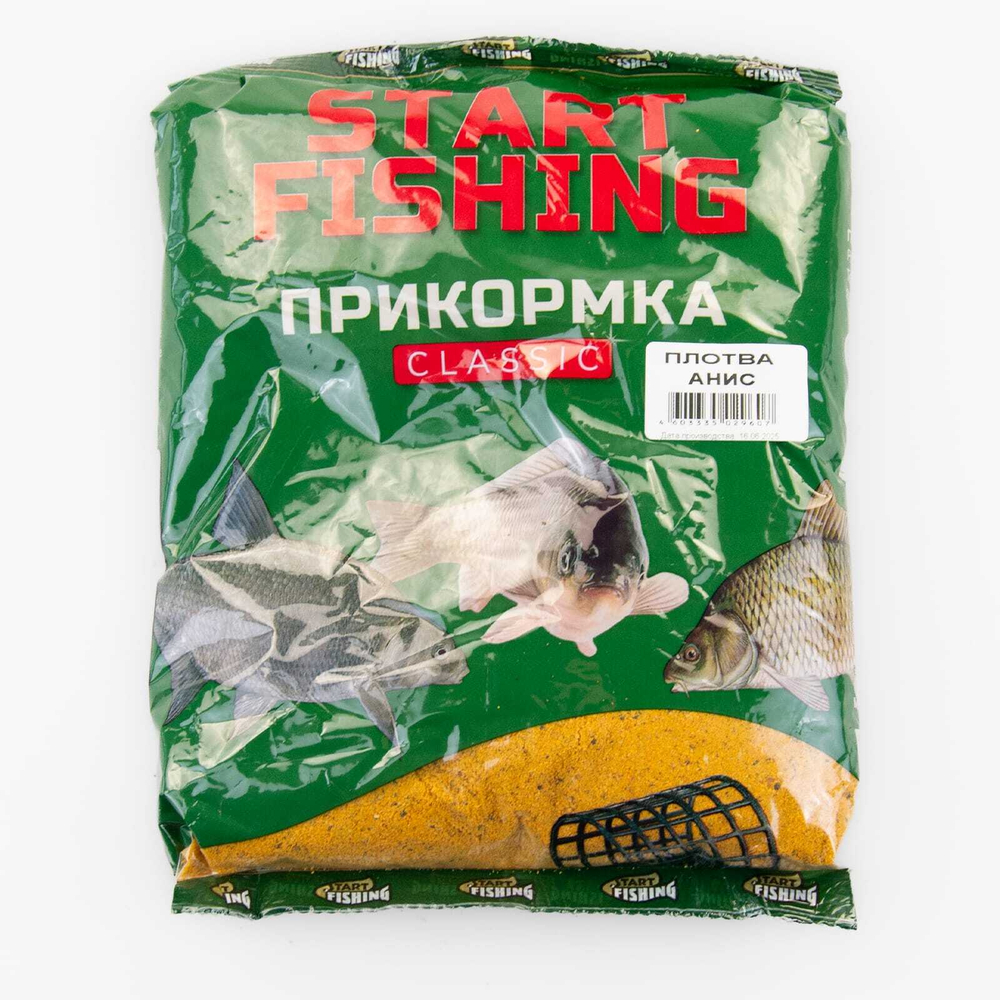 Прикормка Start Fishing Classic 800гр, Плотва Анис (12шт/уп)