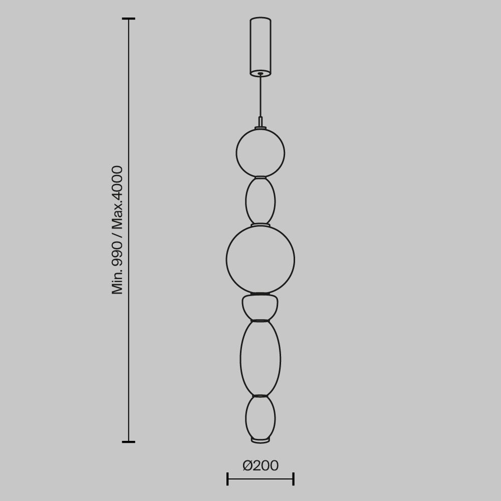 Светильник подвесной светодиодный Maytoni   MOD297PL-L24BS3K
