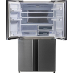 Холодильник Sharp SJ-EX93P-SL 4-х дверный холодильник с инверторным компрессором и уникальной технологией очистки и ионизации воздуха Plasmacluster ION.