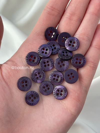 Пуговицы Шан. фиолетовый перламутр 11,5 мм