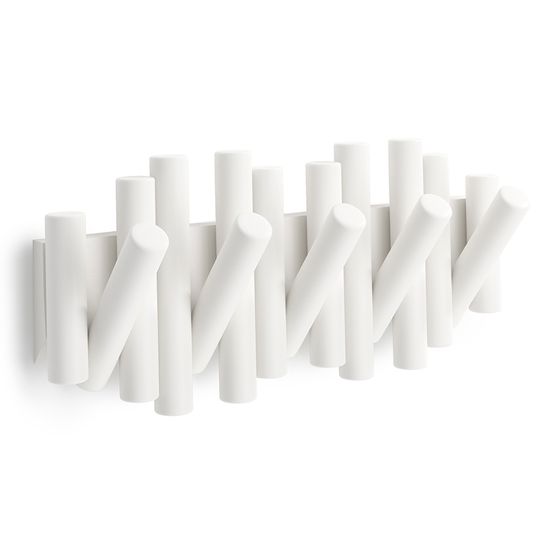 Вешалка настенная picket, 5 крючков, белая