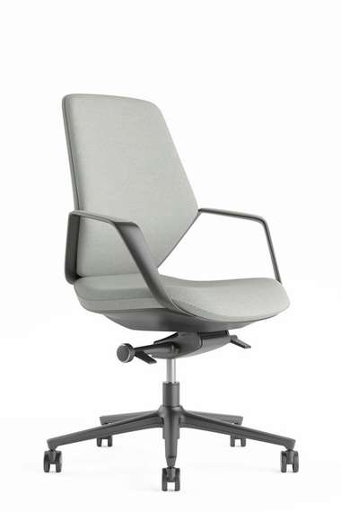 Кресло Davos-M STAR-C-M Светло-серый/Металл Черный