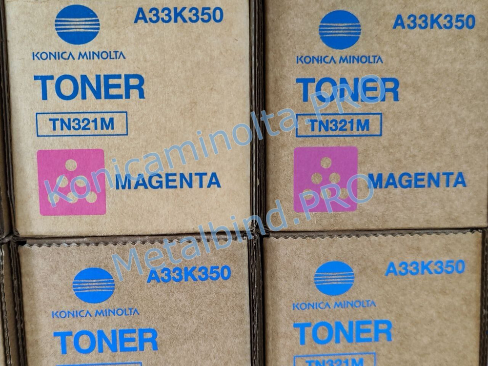 Тонер TN-321M Konica Minolta оригинальный пурпурный A33K350