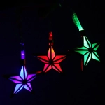 Гирлянда для дома 4м 28 ламп LED с насадками ЗОЛОТАЯ ЗВЕЗДА, прозрач.пров., авторежим.,IP-20 RG/RB (возможность соединения)