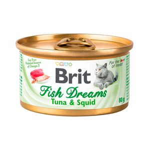 Консервы Brit Care Fish Dreams с тунцом и кальмаром для кошек
