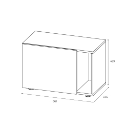 Тумба со створкой Страйк, белый