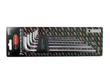 Набор ключей Г-образных 6-гранных экстра длинных 7пр.(2.5, 3-6, 8, 10мм) в пластиковом держателе RockForce##Rock FORCE RF-5072XL