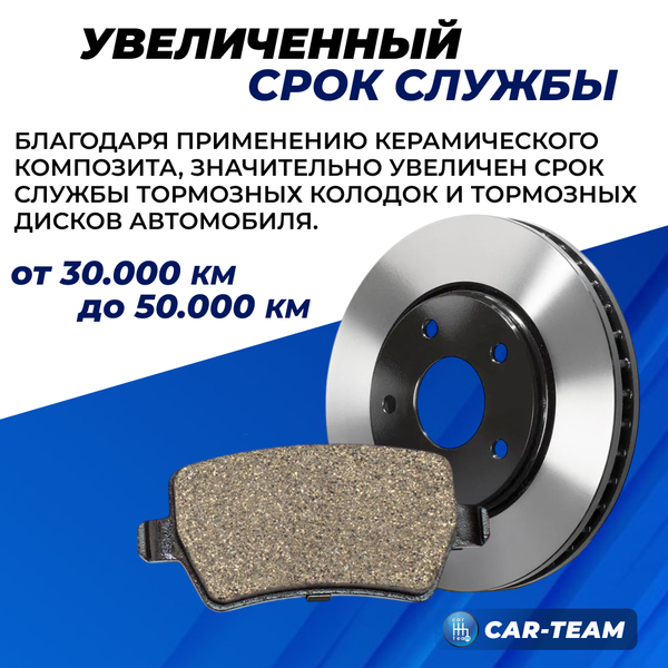 Колодки тормозные передние (керамические) Chery Tiggo 7, Tiggo 8, Omoda C5, S5 (арт. ZCP-0857)