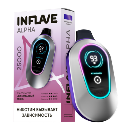 Inflave Alpha Виноградный микс 25000 затяжек 20мг (2%)