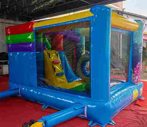 УЦЕНКА Коммерческий надувной батут «Подводный мир » 4*3,5*2,5 м