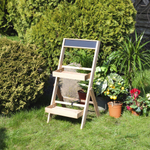 Подставка для цветов, 35х30х71, Флорэль, этажерка, напольное, на подоконник, полка, из массива дерева, коричневый, Dipriz