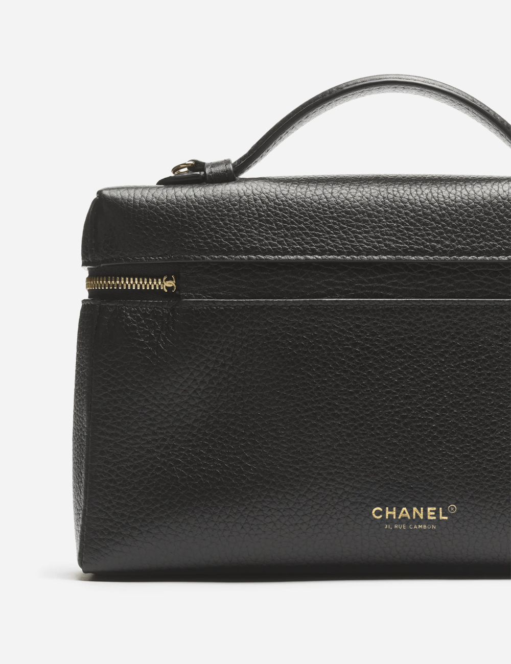 Сумка Chanel Large Vanity with chain Grained Calfskin & Gold-Tone Metal "Black Green"