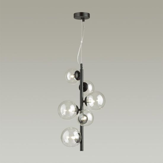 4818/6 MODERN ODL21 549 черный/прозрачный Подвес G9 6*40W TOVI