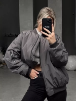 Бомбер оверсайз утепленный