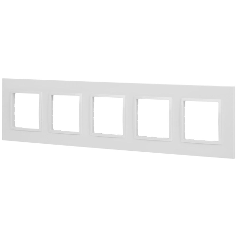 Рамка для розеток и выключателей ЭРА Elegance 14-5015-01 Classic, на 5 постов, белый