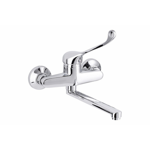 Смеситель для раковины наст 40к ПРОФСАН ПСМ-508-055 "МЕДИК" эксц. "РУС" медицинский. ХРОМ