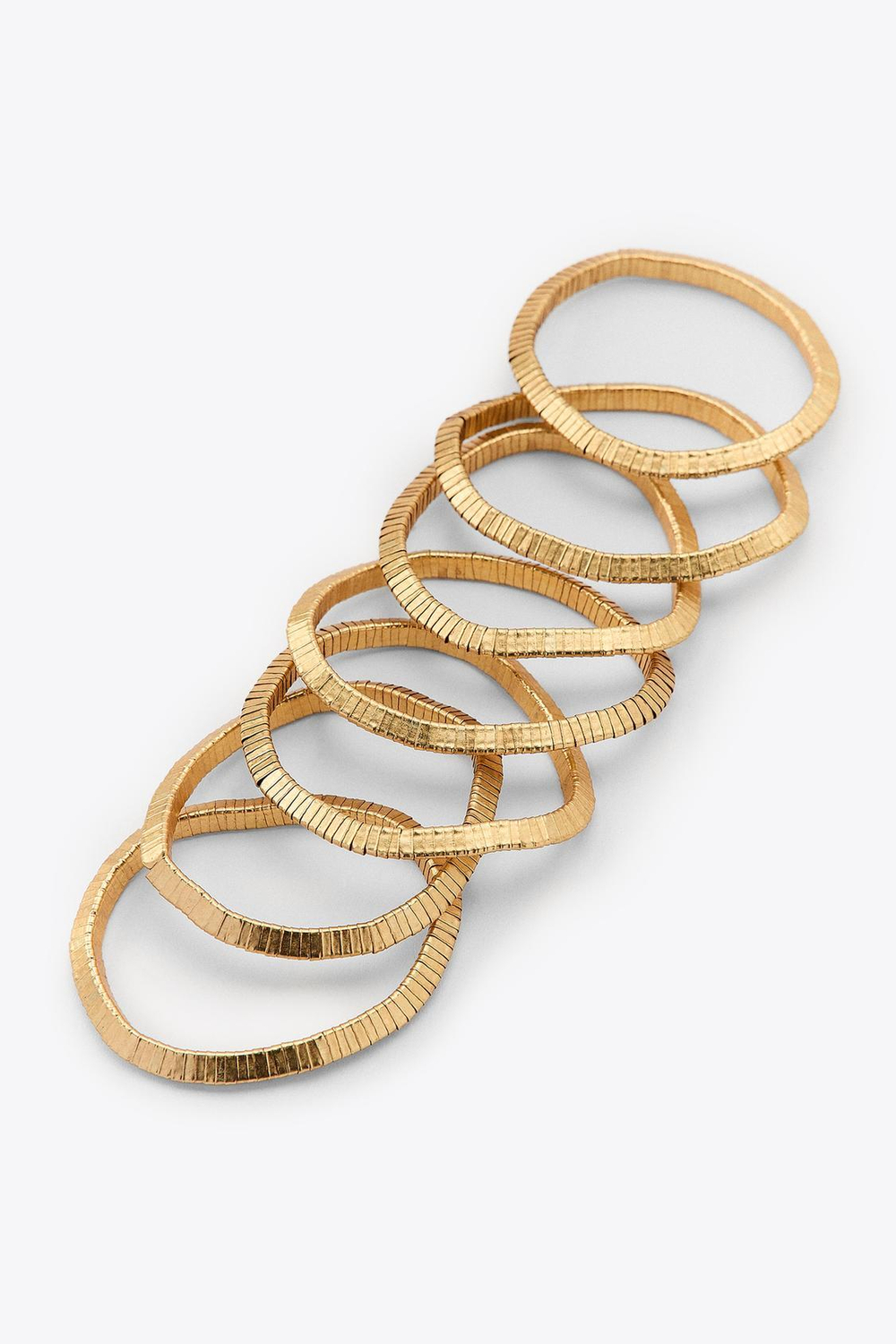 ZARA НАБОР ЭЛАСТИЧНЫХ БРАСЛЕТОВ, ЗОЛОТИСТЫЙ