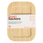Контейнер для запекания и хранения smart solutions с крышкой из бамбука, 370 мл